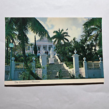 The Governor's Mansion Nassau Bahamas Unused Postcard ca 1960's picture