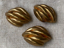LOT of 3 Large brass tone color 1