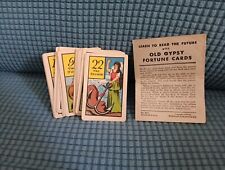 1940 Whitman Old Gypsy Fortune Telling Cards 36 Card Deck Complete #3013 picture