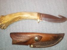 SILVER STAG BIG GAMER (BG4.0) skinning knife with gut hook. Handmade in the USA picture