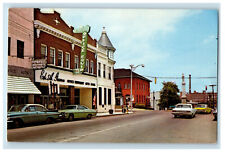 c1960s Scales St. Looking North Reidsville North Carolina NC Postcard picture