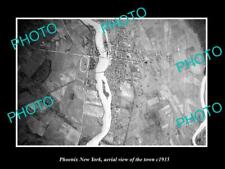 OLD 8x6 HISTORIC PHOTO OF PHOENIX NEW YORK AERIAL VIEW OF THE TOWN c1935 picture