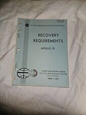 NASA Apollo 15 Recovery Requirments MSC Book Original picture