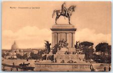 Postcard - Giuseppe Garibaldi Monument, Rome, Italy picture