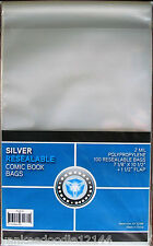 1000 New CSP SILVER AGE RESEALABLE Comic Book Archival Poly Bags- 7 1/8 X 10 1/2 picture