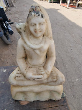 1900's Old Vintage Antique Marble Stone Hand Carved Lord Shiva Figure / Statue picture