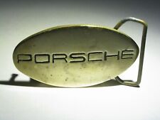 Vintage Solid Brass Porsche Oval Shape Belt Buckle 4023 picture