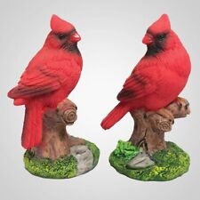 63382 Small Perched Cardinal Figurine Set of 2 picture