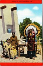 Vintage Postcard Indians In Scenic Colorado picture