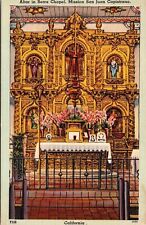 Serra Chapel Altar San Juan Capistrano Statues Church Barcelona Spain Postcard picture
