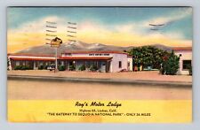 Lindsay CA-California, Roy's Motor Lodge, Advertisement, Vintage c1958 Postcard picture