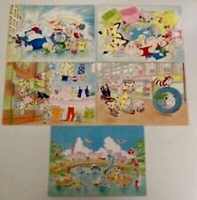 Set of 5 Pokemon postcard Keiko Fukuyama Difficult to get Vintage Art Picture. picture