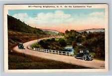 Binghamton New York, ON THE LACKAWANNA TRAIL, c1928 Vintage Postcard picture