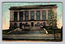 Akron OH-Ohio, Court House, Antique, Vintage c1909 Souvenir Postcard picture