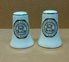 vintage Ripon College Salt & Pepper Shakers picture