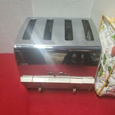 MARY PROCTOR VINTAGE CHROME 4 PIECE TOASTER  RETRO COVER picture