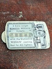 Vintage Ronson Redskin Five-Flinter Package Extra Length Flints - Made In USA picture