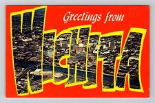 Wichita KS-Kansas, General Large Letter Greetings, Vintage Postcard picture