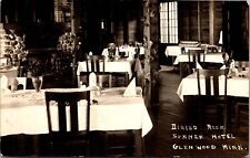 Real Photo Postcard Dining Room at Summer Hotel in Glenwood, Minnesota picture