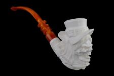 Skull Cowboy FIGURE Pipe By Altay Block Meerschaum-NEW W CASE#169 picture