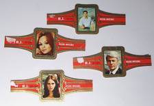 1970's Lot 4 MISSION IMPOSSIBLE TV SERIES Peter Graves CIGAR BAND LABELS picture