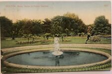 USA, Massachusetts. Boston Scene In Public Garden. Posted 1909. Vintage Postcard picture