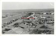 MT, Baker, Montana, RPPC, Fallon County Fair, Rides, Aerial View,Schneider Photo picture