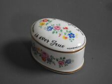 CROWN STAFFORDSHIRE TRINKET BOX My Love for You is Ever True bone china  picture
