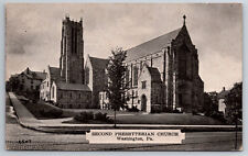 Vintage Postcard PA Washington Second Presbyterian Church c1938 -2089 picture