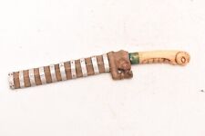 Antique Indonesian TUMBOK Dagger Bali Balinese Lombok Knife Weapon 10