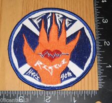 Fire Rescue Hilton Head Island 90B Circle Blue, Orange, & White Cloth Patch Only picture