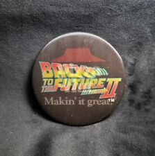 Vintage 1989 Back to the Future II | Pizza Hut | Holographic Pin/Button | picture