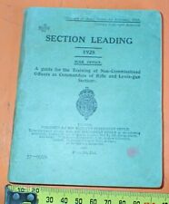 1928 edition Military manual  section leading Marked to Australian 42nd Bn picture