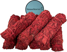 Nessastores 6 Dragon'S Blood Sage Smudge Sticks, 4 Inch Hand Tied, All Natural,  picture