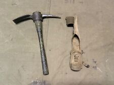 ORIGINAL WWII US ARMY INFANTRY M1942 PICK AXE MATTOCK & CARRIER picture