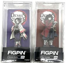 FiGPiN Demon Slayer: Kimetsu no Yaiba Giyu #489 & Shinobu #490 Collectible Pins picture