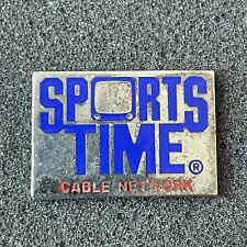 circa 1990s SPORTS TIME CABLE NETWORK Television Pinback Pin Advertising T005 picture
