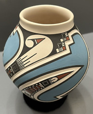 Mata Ortiz Pottery Lazaro Ozuna Silveira Deep Carved Paquime Mexico Art Vase Jar picture