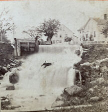 Antique Rockville RHODE ISLAND Waterfall Old Photo American Views 1880s picture