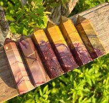 Wholesale Lot 1 Lb Natural Mookaite Jasper Obelisk Tower Crystal Wand Energy picture