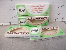 FORD chewing gum 1950s (1) candy box vending machine Chiclets PEPPERMINT green picture