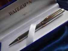 Waterman Paris Le Man 100 Sterling Silver Gold Trim No Box picture