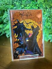 Batman 423 Homage Signed By Kyle Willis Crystal Fleck Mosaic Scrapbook 84/100 picture