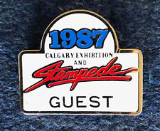 Calgary Exhibition and Stampede 1987 Guest Lapel Pinback picture
