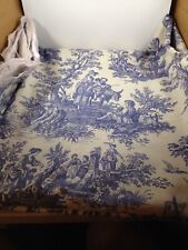 WAVERYLY Country Life Country Weekend Blue Fabric 102” x 53” 37.5 Sq Foot picture