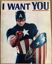 Chris Evans Autographed Photo, 8x10 with COA, Captain America, Marvel, MCU picture