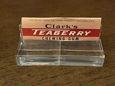 Vintage Original Clarks’s Teaberry Chewing Gum Wrapper - Clean And Stiff Paper picture