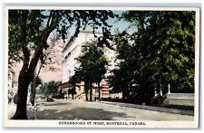 c1920's Sherbrooke St. West Montreal Quebec Canada Antique Postcard picture