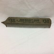Vintage Souvenir Comb Advertising John Bright Shoe  picture