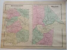 ORGINL 1876 hand-colored 2-page Map:Locust & Franklin Twnshps,Columbia County,PA picture
